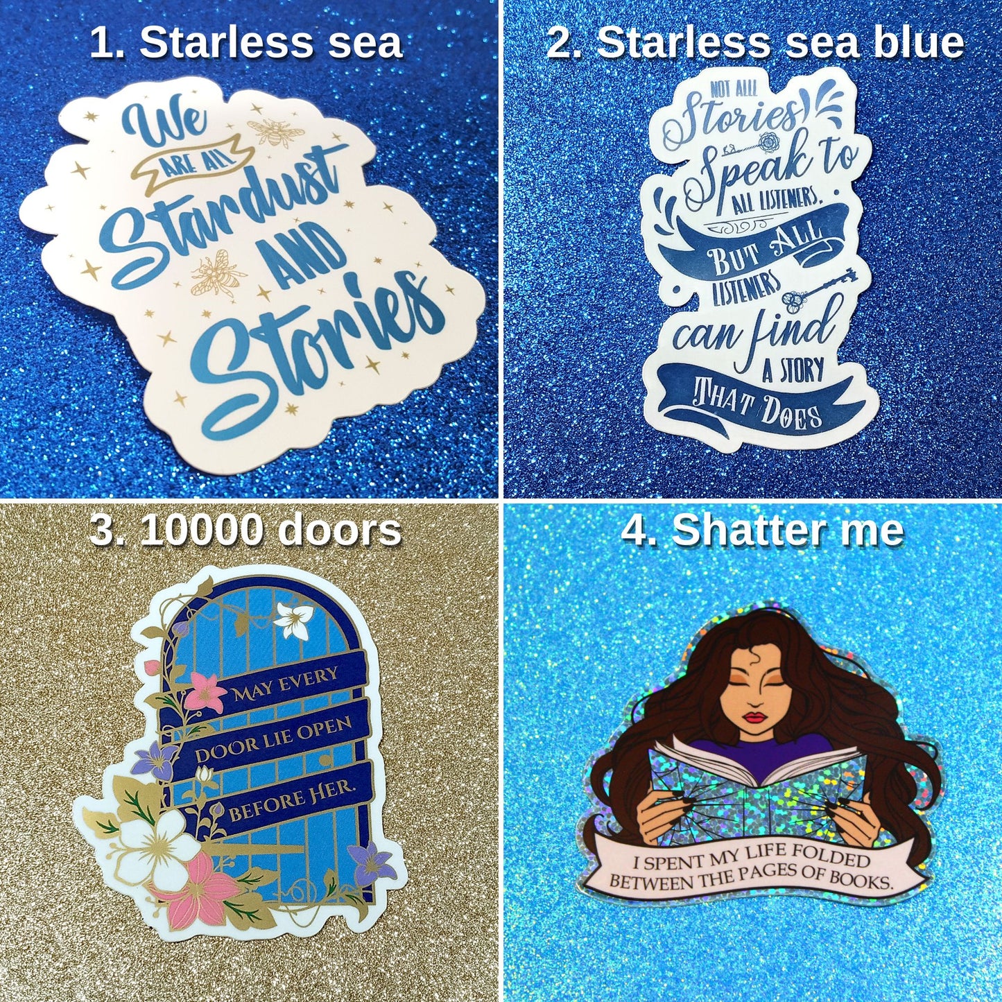 Bookish Sticker Bundle – Pick Your Own | Waterproof & Holographic