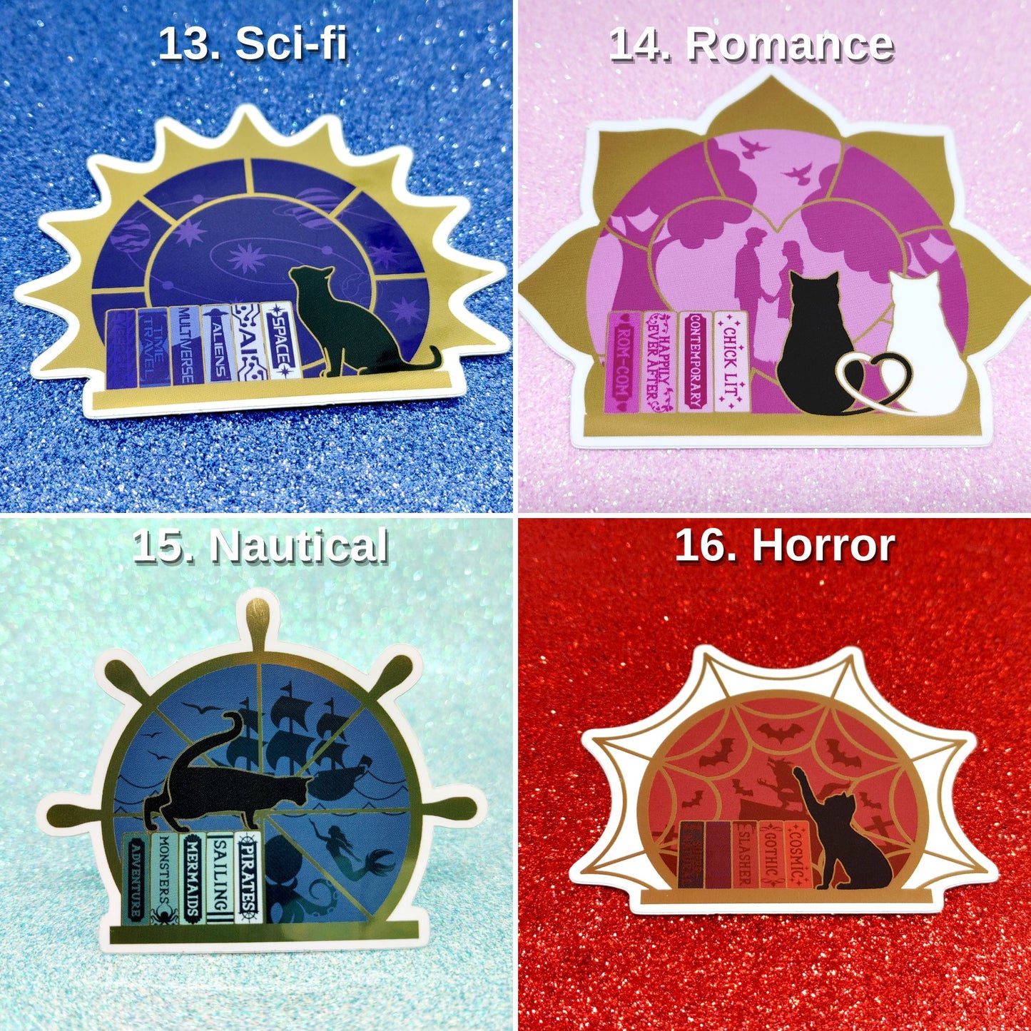 B-Grade Bookish Sticker Bundle | Imperfect Vinyl Stickers | Pick Your Own Set