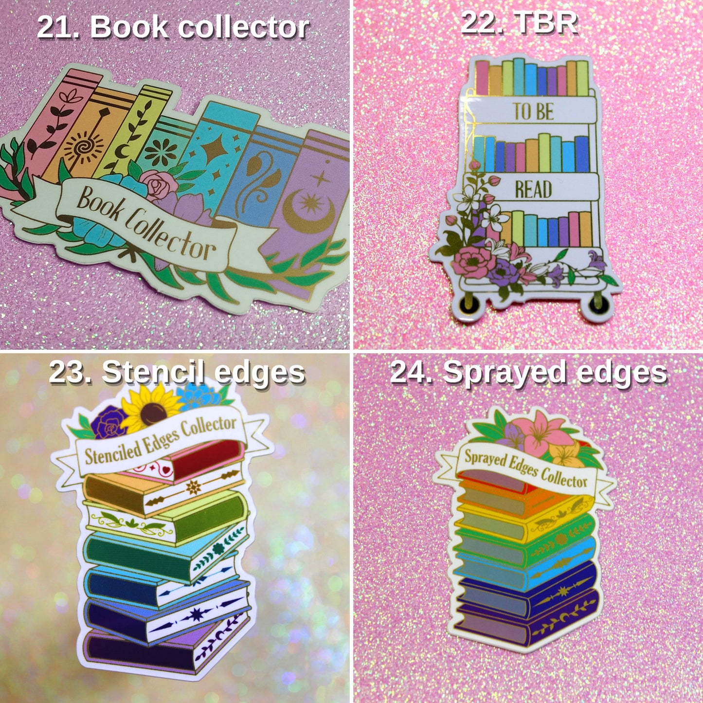 B-Grade Bookish Sticker Bundle | Imperfect Vinyl Stickers | Pick Your Own Set