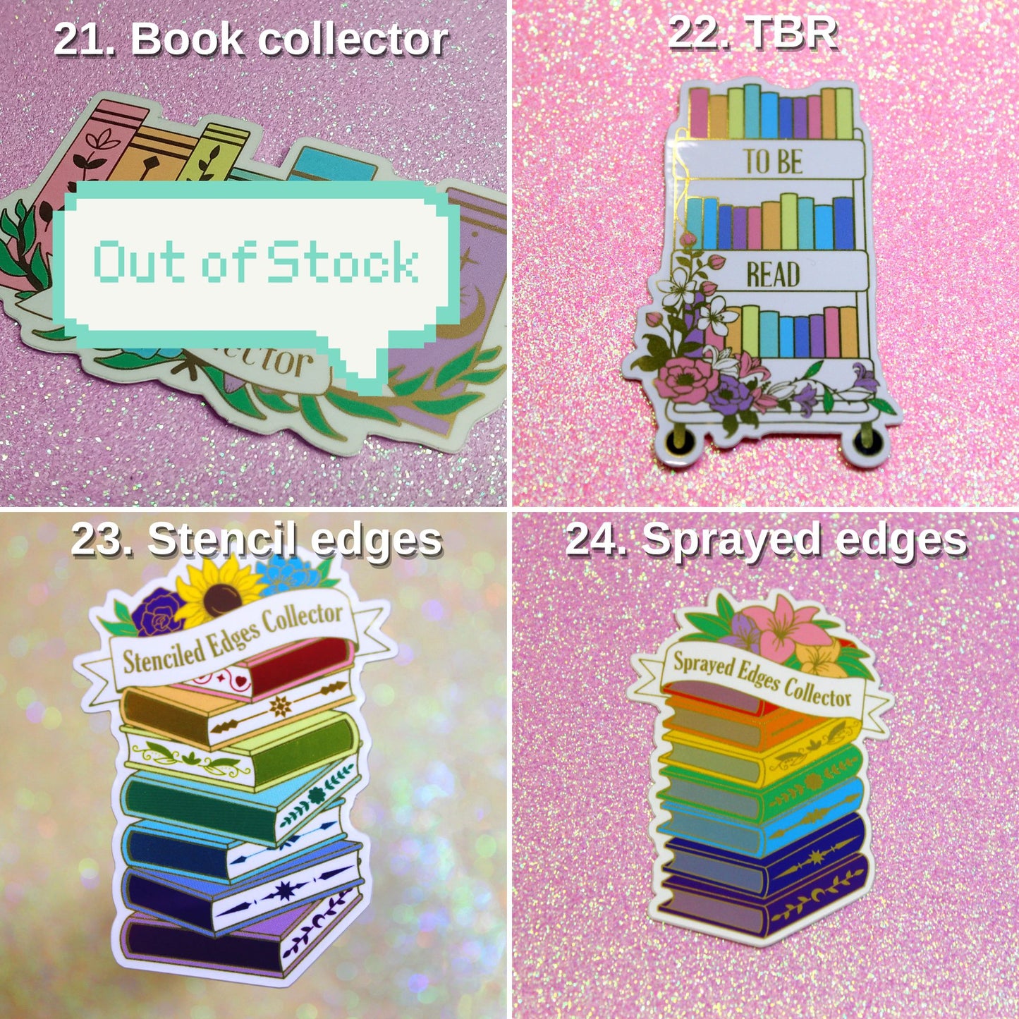 Bookish Sticker Bundle – Pick Your Own | Waterproof & Holographic