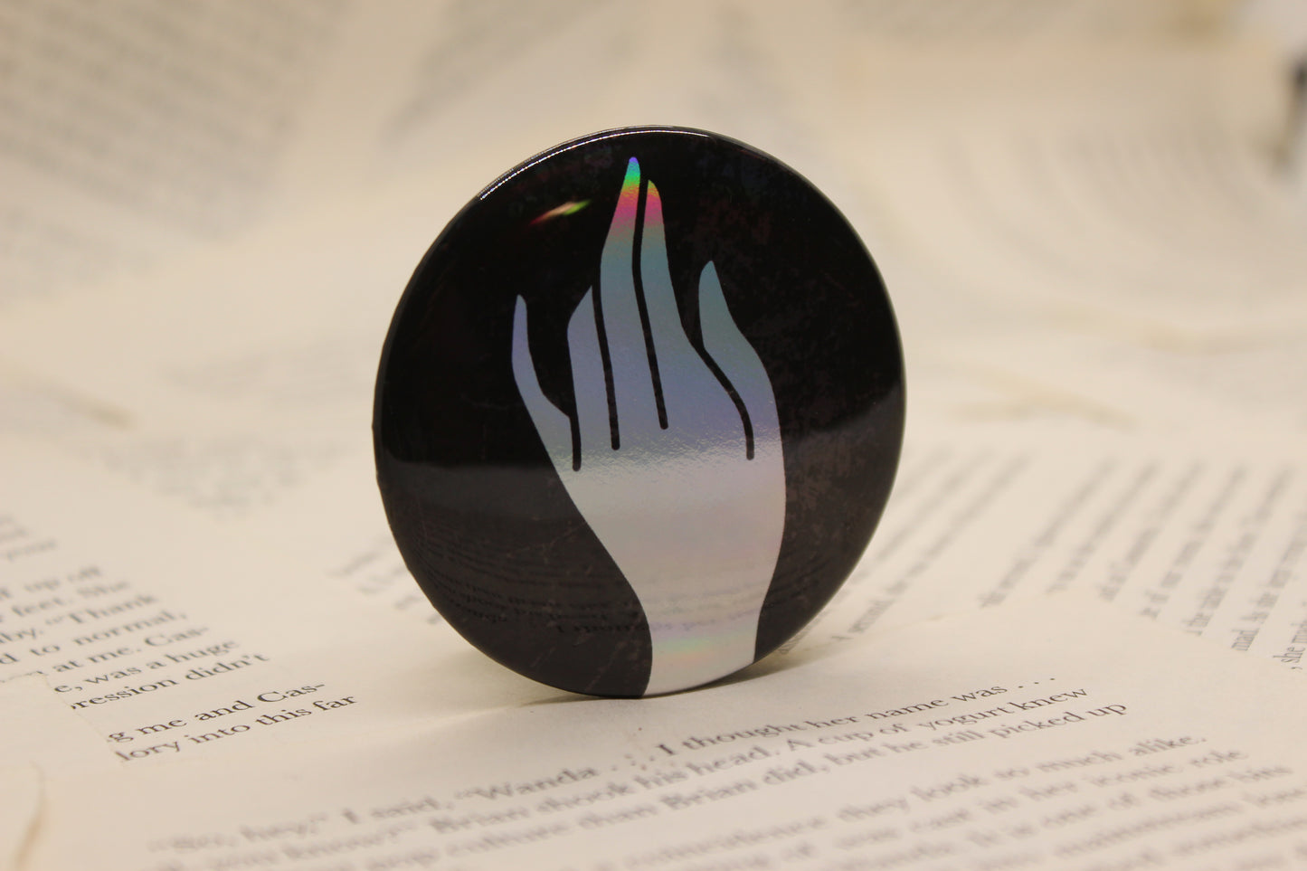 Inflictor Ability Button Pin | Keeper of the Lost Cities Inspired Badge | Holographic Bookish Pin (Copy)