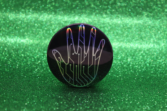 Technopath Ability Button Pin | Keeper of the Lost Cities Inspired Badge | Holographic Bookish Pin (Copy) (Copy) (Copy) (Copy) (Copy)