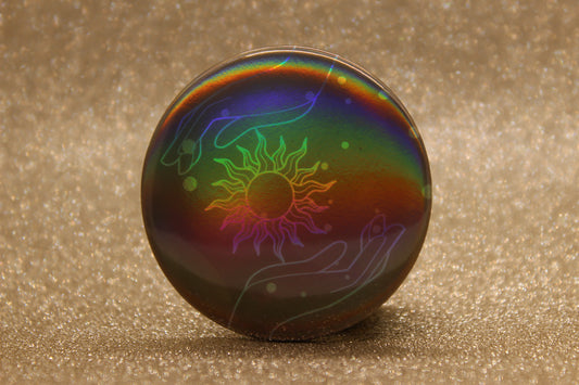 Flasher Ability Button Pin | Keeper of the Lost Cities Inspired Badge | Holographic Bookish Pin (Copy) (Copy) (Copy) (Copy) (Copy) (Copy)
