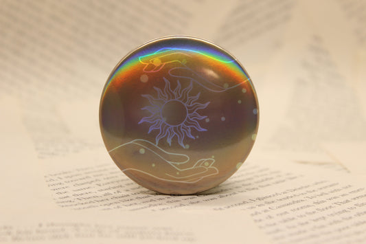 Flasher Ability Button Pin | Keeper of the Lost Cities Inspired Badge | Holographic Bookish Pin (Copy) (Copy) (Copy) (Copy) (Copy) (Copy)