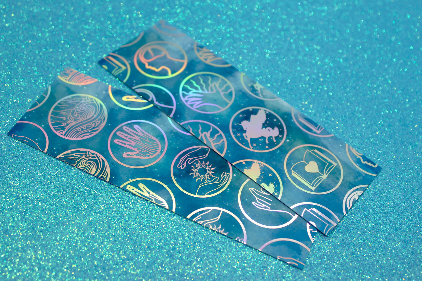 Keeper of the Lost Cities Bookmark | Exillium Ability Badges | Holographic Foil | KOTLC Inspired Gift for Readers | Double-Sided Bookmark