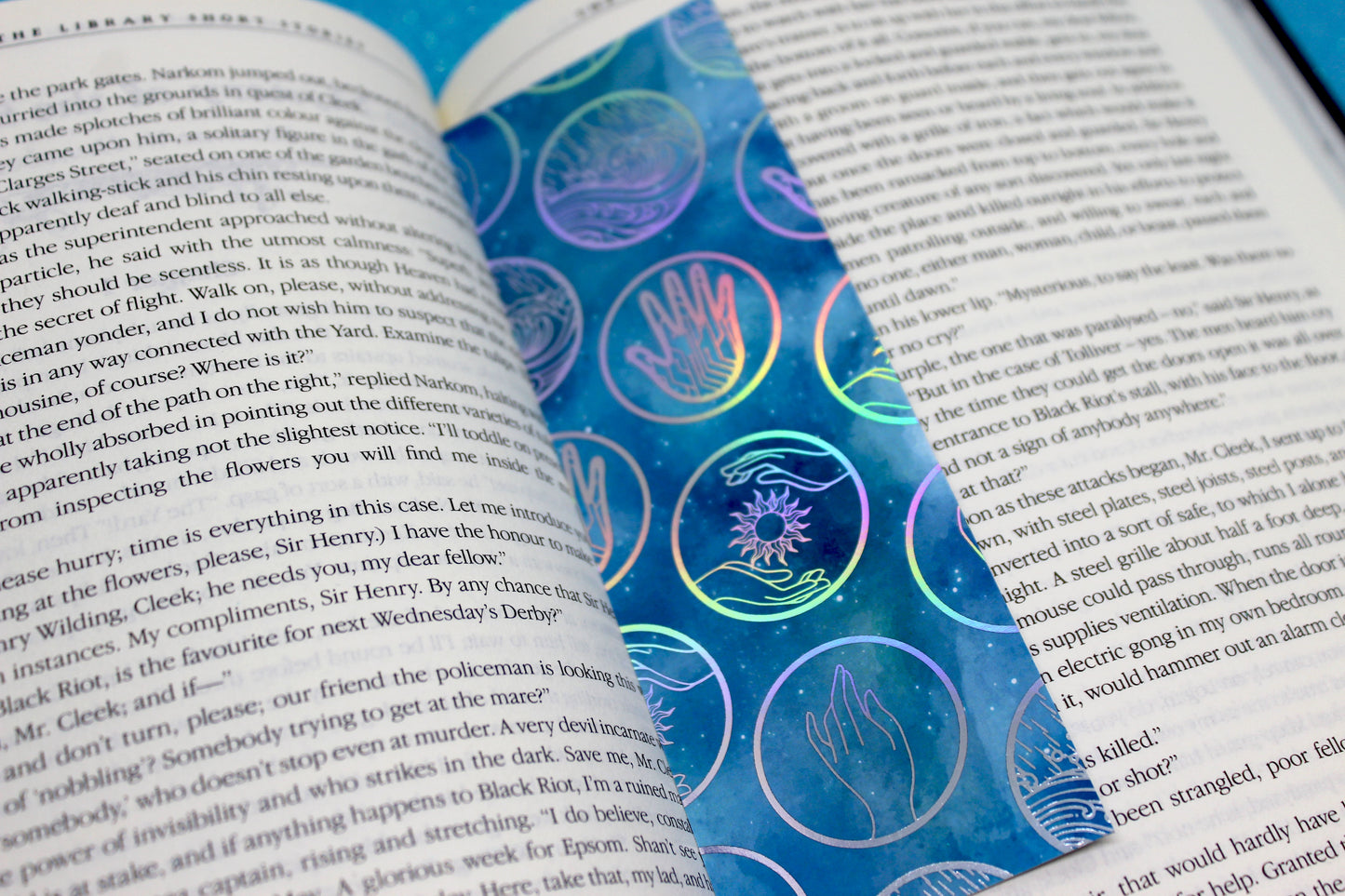 Keeper of the Lost Cities Bookmark | Exillium Ability Badges | Holographic Foil | KOTLC Inspired Gift for Readers | Double-Sided Bookmark