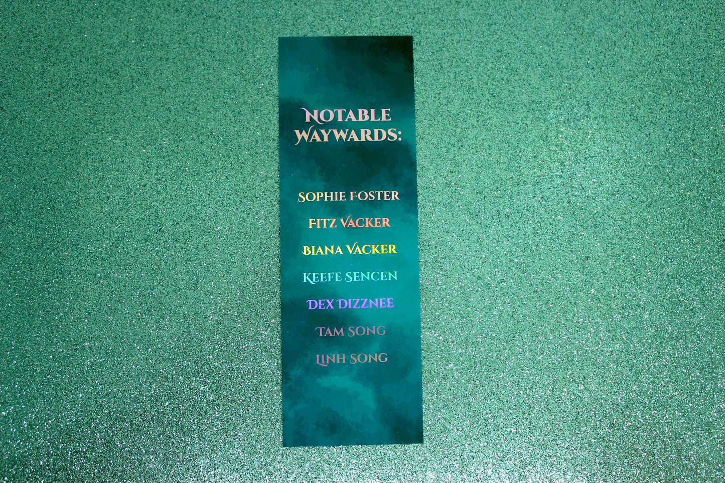 Keeper of the Lost Cities Exillium inspired Holographic Foil Bookmark | KOTLC Double-Sided | Bookish Gift for Fantasy Readers