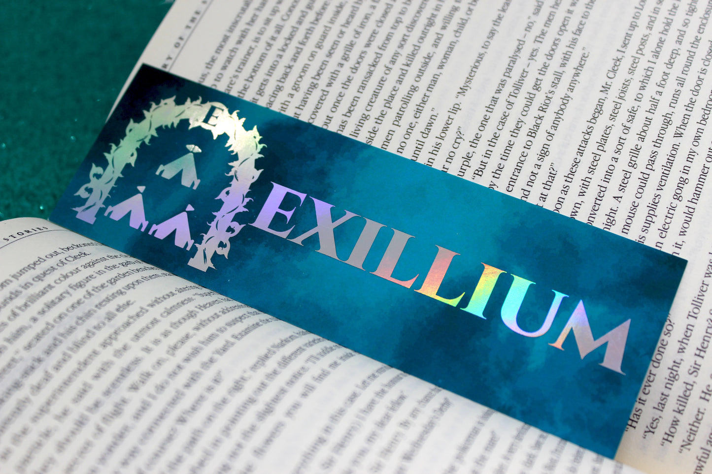 Keeper of the Lost Cities Exillium inspired Holographic Foil Bookmark | KOTLC Double-Sided | Bookish Gift for Fantasy Readers