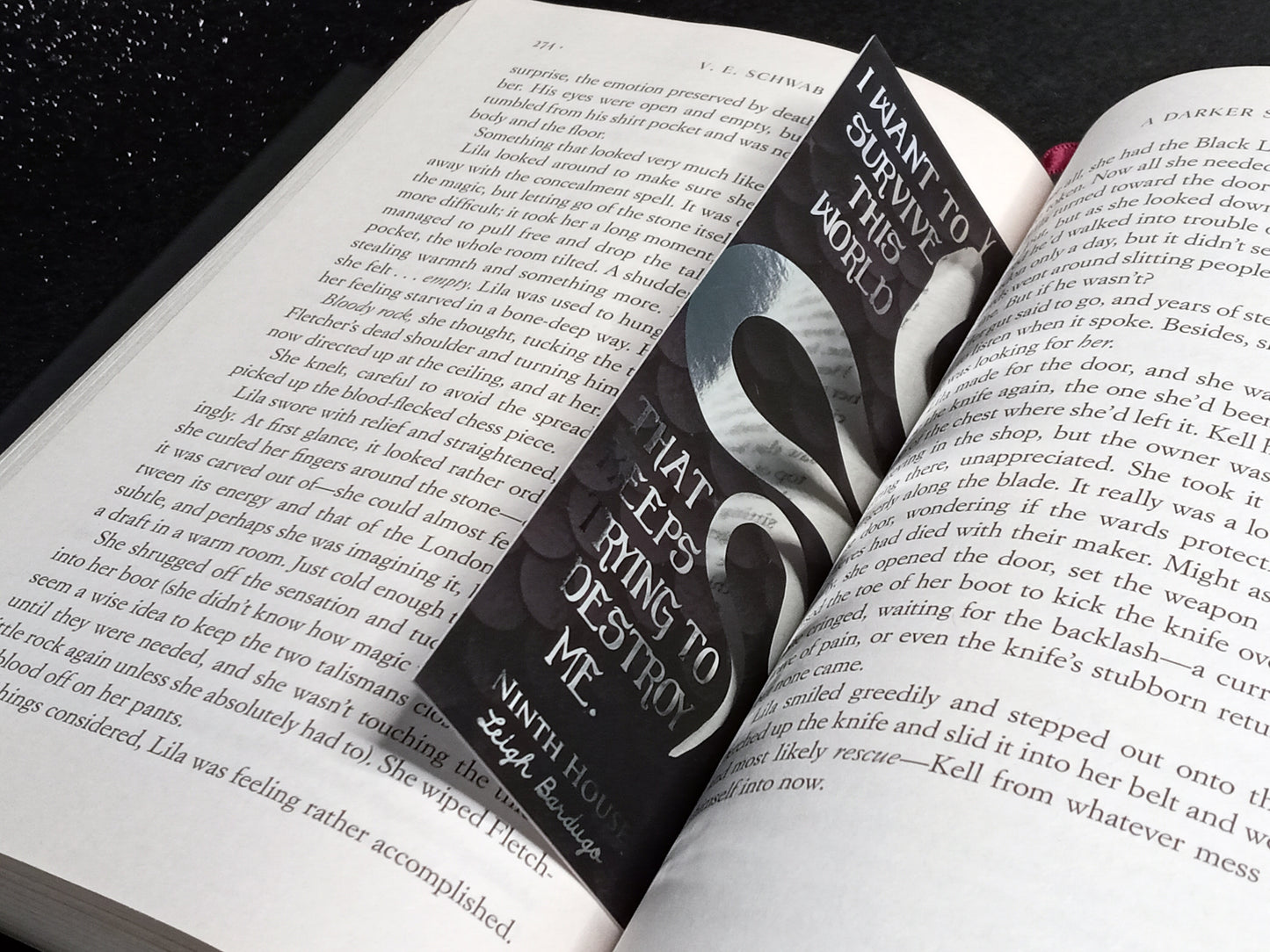 Ninth House inspired bookish foil bookmark
