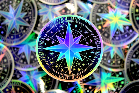 KOTLC Inspired Holographic Sticker | Unmapped Stars Vinyl | Keeper of the Lost Cities Fan Art