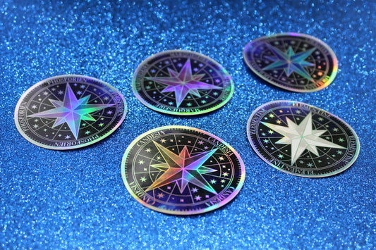 KOTLC Inspired Holographic Sticker | Unmapped Stars Vinyl | Keeper of the Lost Cities Fan Art