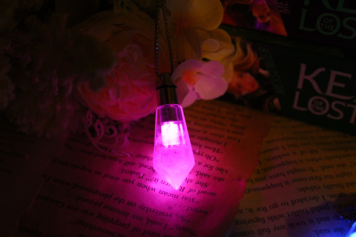Keeper of the Lost Cities inspired leaping crystal necklace