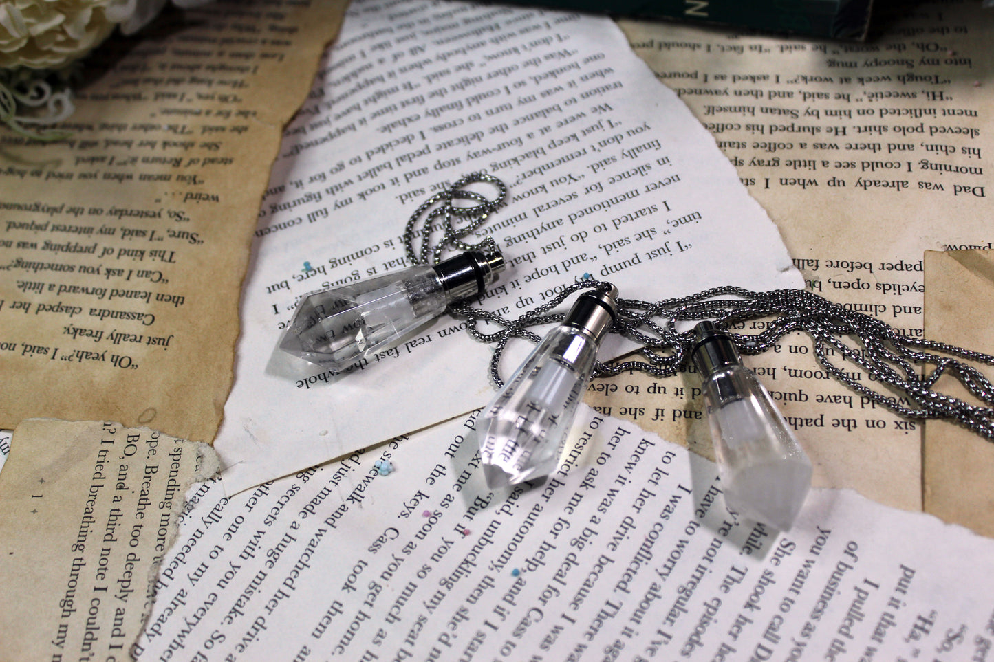 Keeper of the Lost Cities inspired leaping crystal necklace
