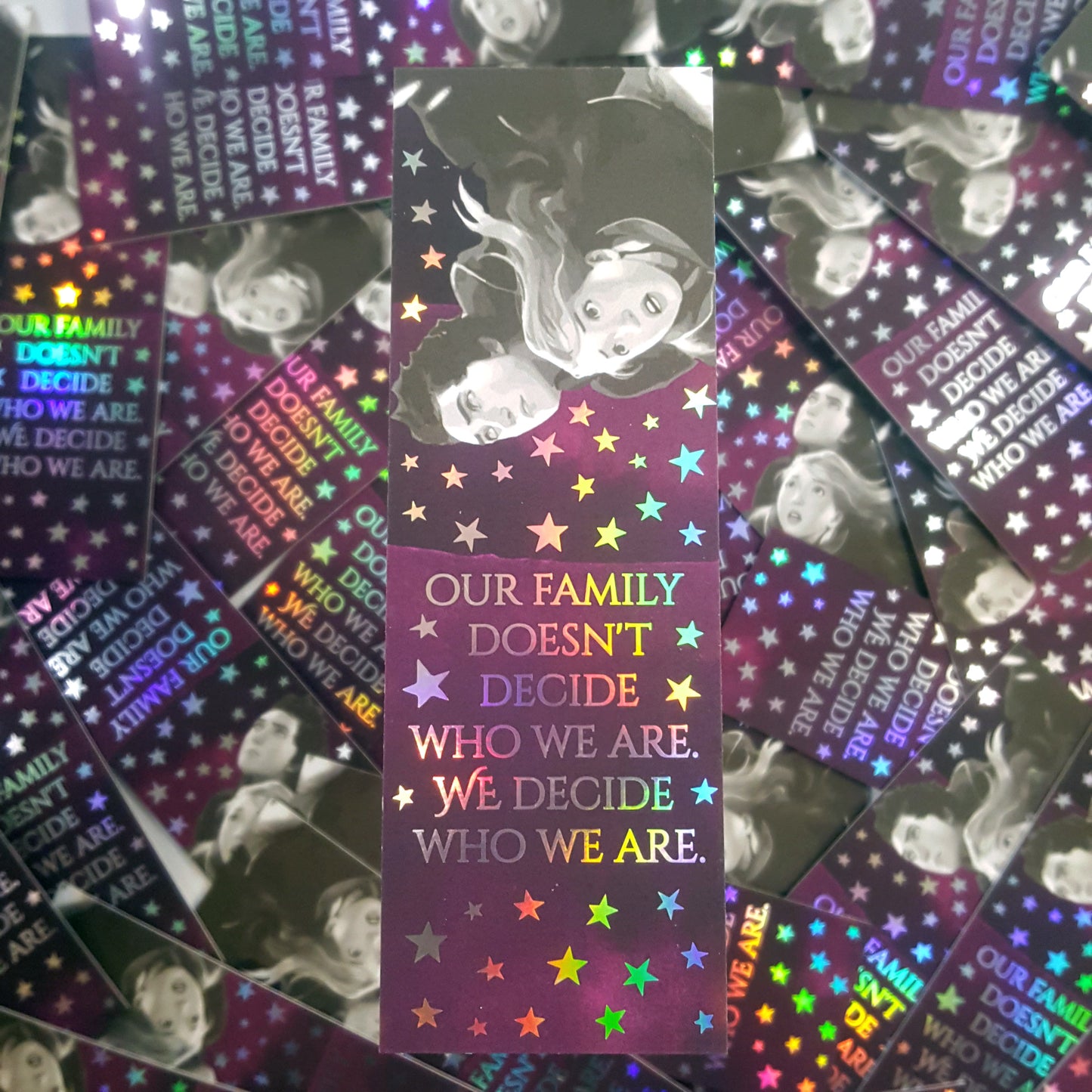 Keeper of the Lost Cities inspired holographic bookmarks
