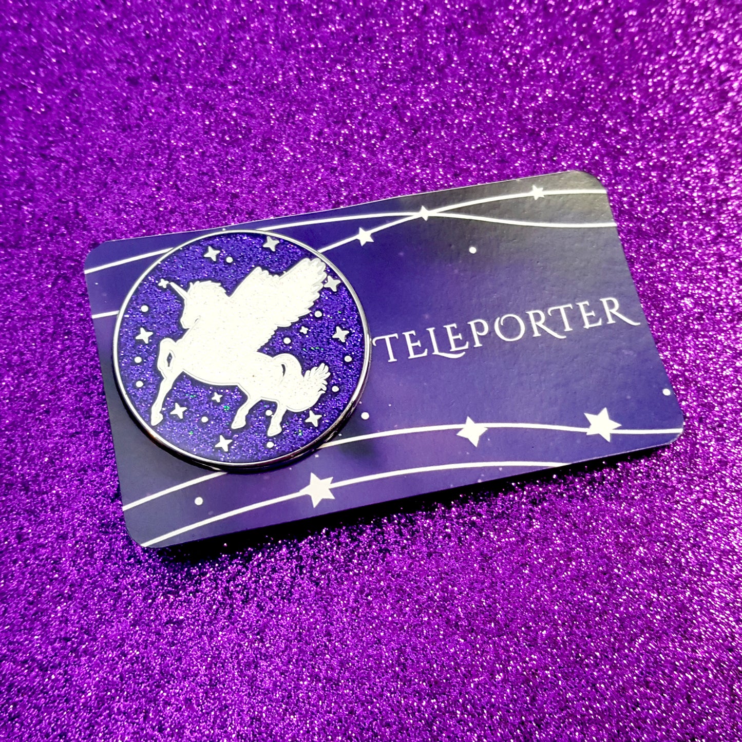 Keeper of the Lost Cities inspired Teleporter ability badge enamel pin