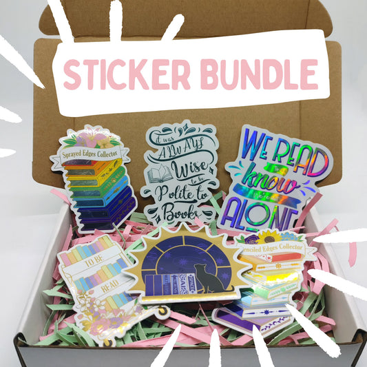 Bookish Sticker Bundle – Pick Your Own | Waterproof & Holographic