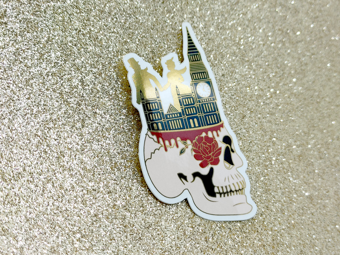 Stalking Jack the Ripper inspired bookish mirror effect vinyl sticker | Kerri Maniscalco