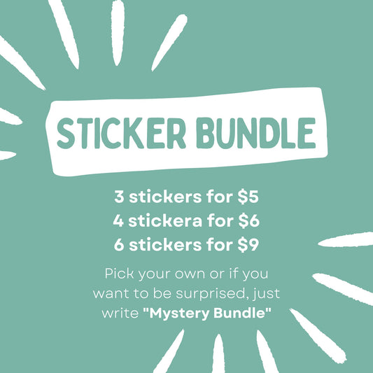 B-Grade Bookish Sticker Bundle | Imperfect Vinyl Stickers | Pick Your Own Set