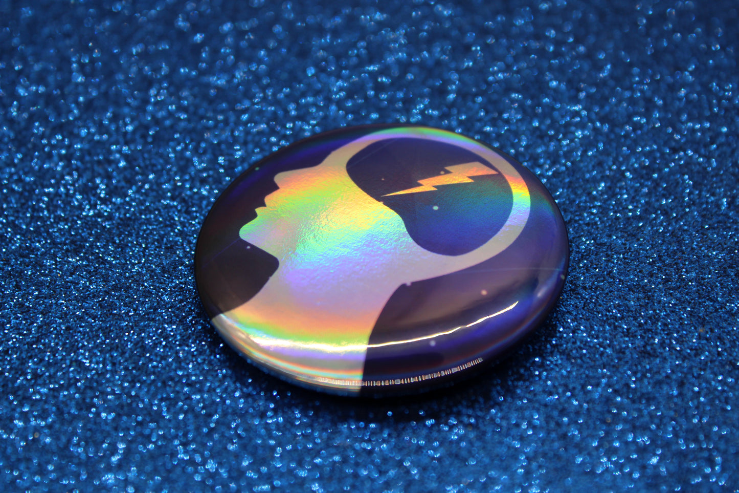 Telepath Ability Button Pin | Keeper of the Lost Cities Inspired Badge | Holographic Bookish Pin
