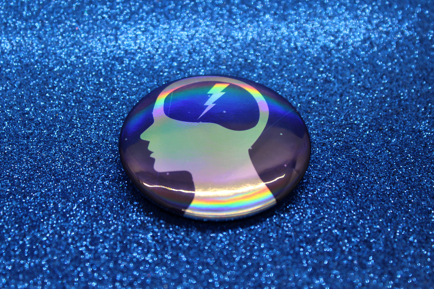 Telepath Ability Button Pin | Keeper of the Lost Cities Inspired Badge | Holographic Bookish Pin