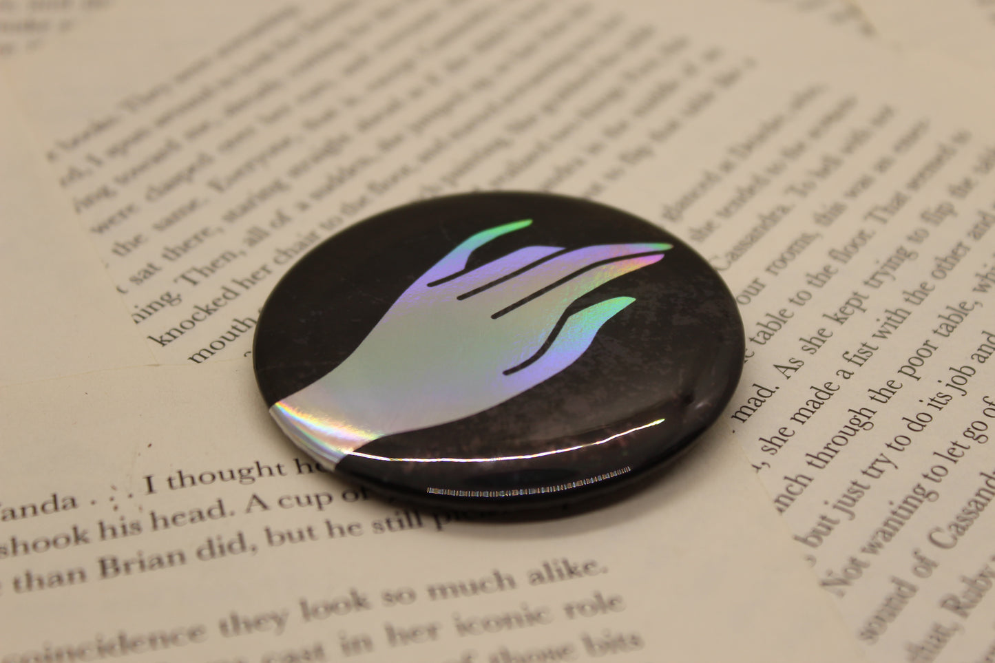 Inflictor Ability Button Pin | Keeper of the Lost Cities Inspired Badge | Holographic Bookish Pin (Copy)