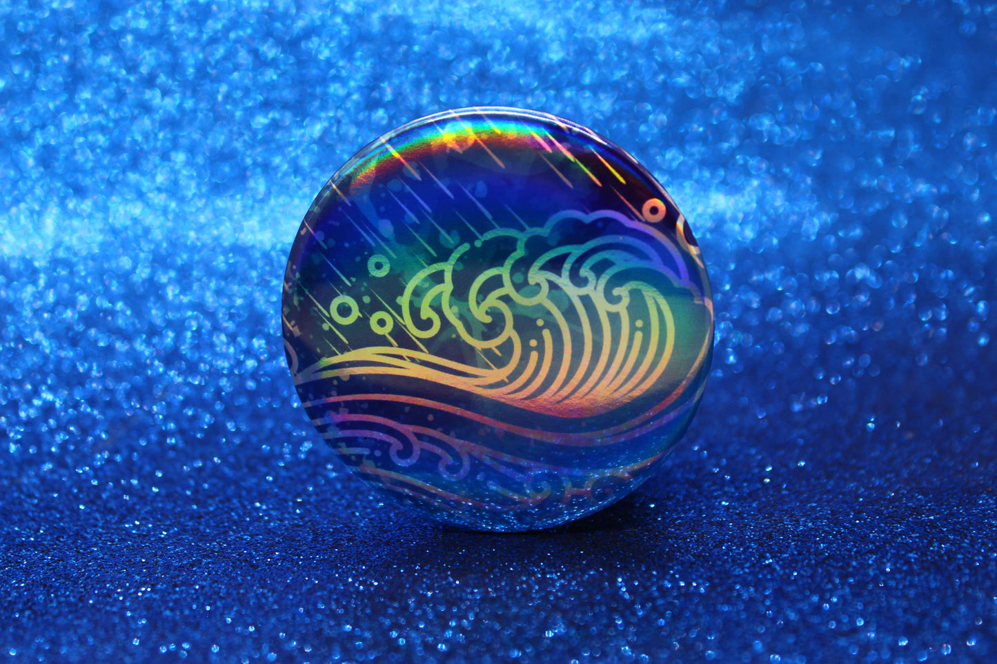 Hydrokinetic Ability Button Pin | Keeper of the Lost Cities Inspired Badge | Holographic Bookish Pin (Copy) (Copy) (Copy)