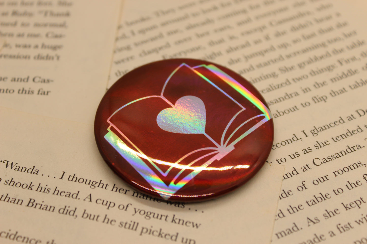 Empath Ability Button Pin | Keeper of the Lost Cities Inspired Badge | Holographic Bookish Pin (Copy) (Copy) (Copy) (Copy)