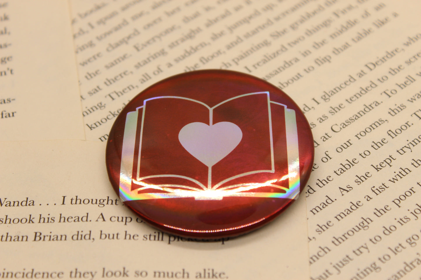 Empath Ability Button Pin | Keeper of the Lost Cities Inspired Badge | Holographic Bookish Pin (Copy) (Copy) (Copy) (Copy)