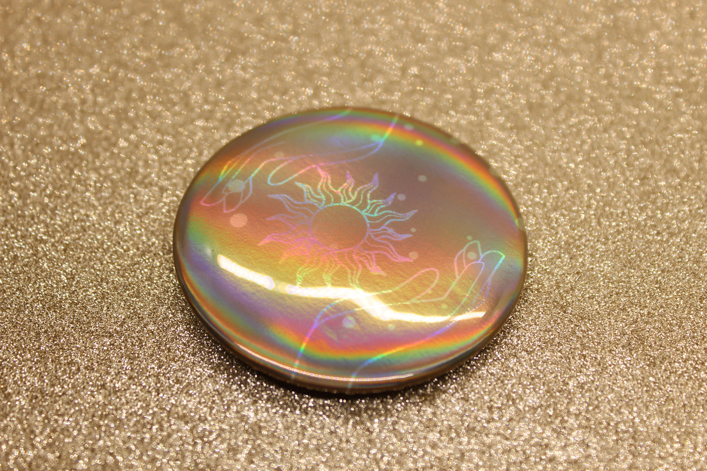 Flasher Ability Button Pin | Keeper of the Lost Cities Inspired Badge | Holographic Bookish Pin (Copy) (Copy) (Copy) (Copy) (Copy) (Copy)