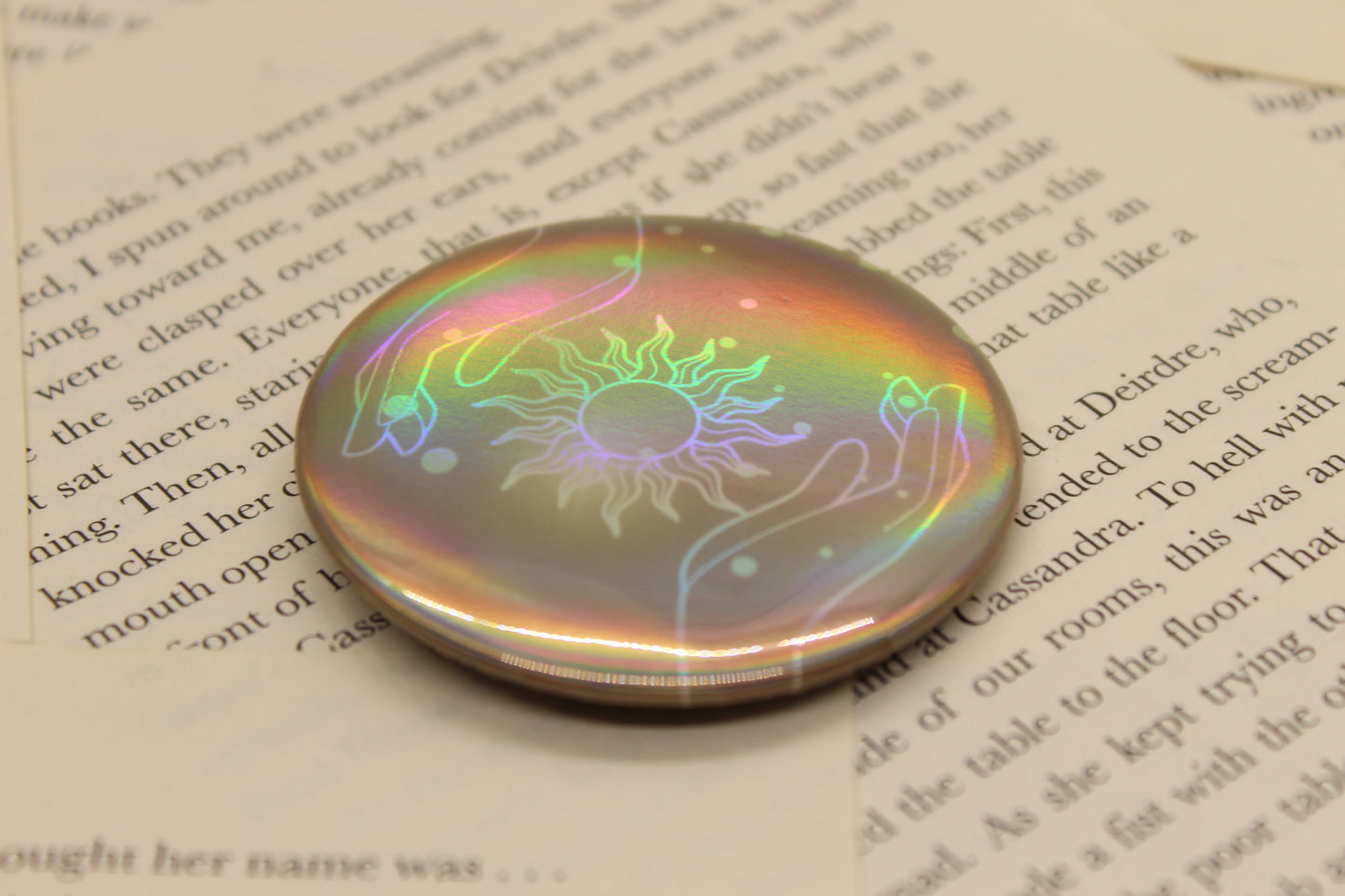 Flasher Ability Button Pin | Keeper of the Lost Cities Inspired Badge | Holographic Bookish Pin (Copy) (Copy) (Copy) (Copy) (Copy) (Copy)