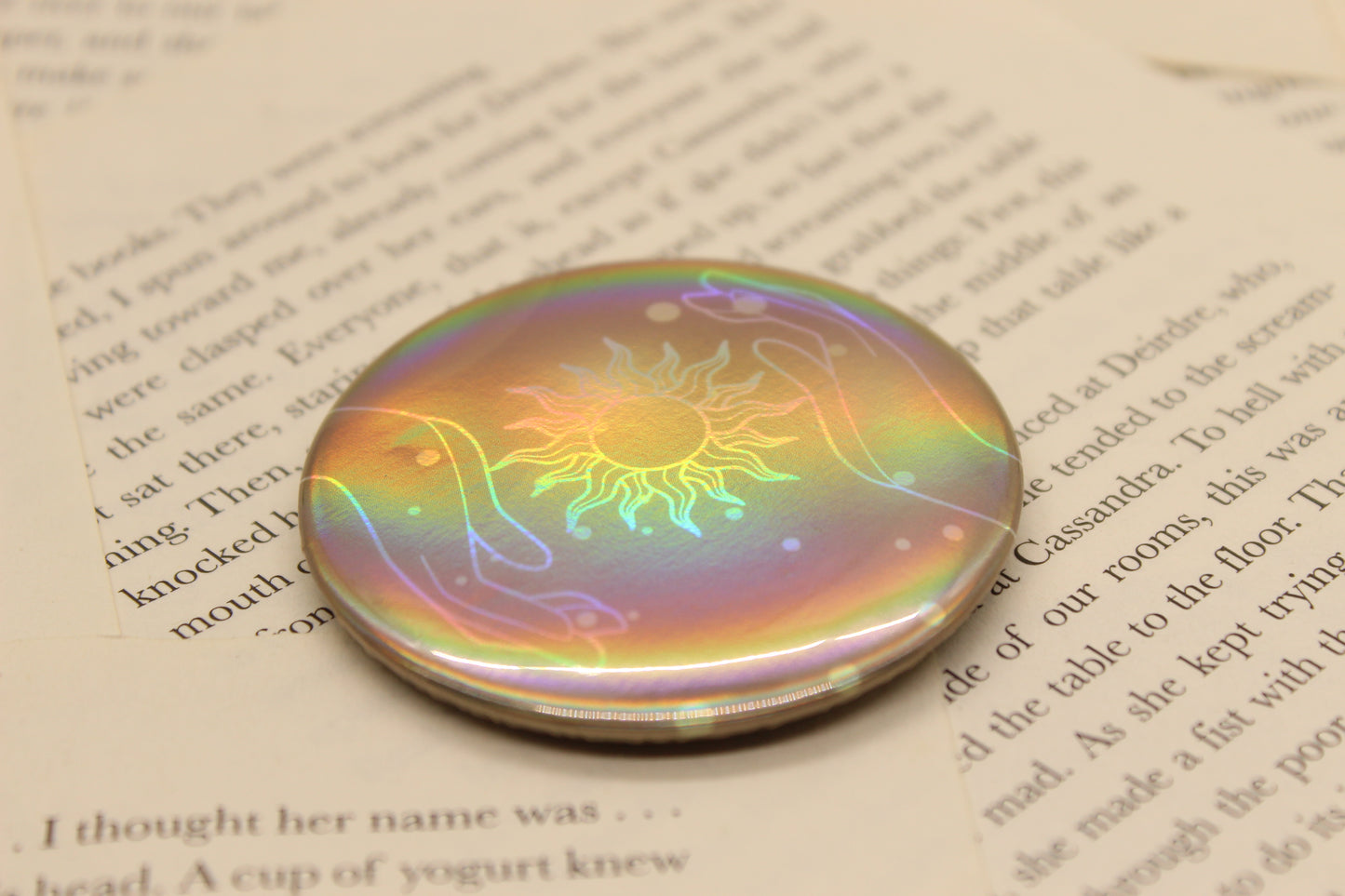 Flasher Ability Button Pin | Keeper of the Lost Cities Inspired Badge | Holographic Bookish Pin (Copy) (Copy) (Copy) (Copy) (Copy) (Copy)