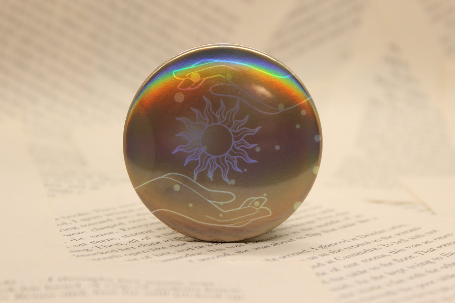 Flasher Ability Button Pin | Keeper of the Lost Cities Inspired Badge | Holographic Bookish Pin (Copy) (Copy) (Copy) (Copy) (Copy) (Copy)