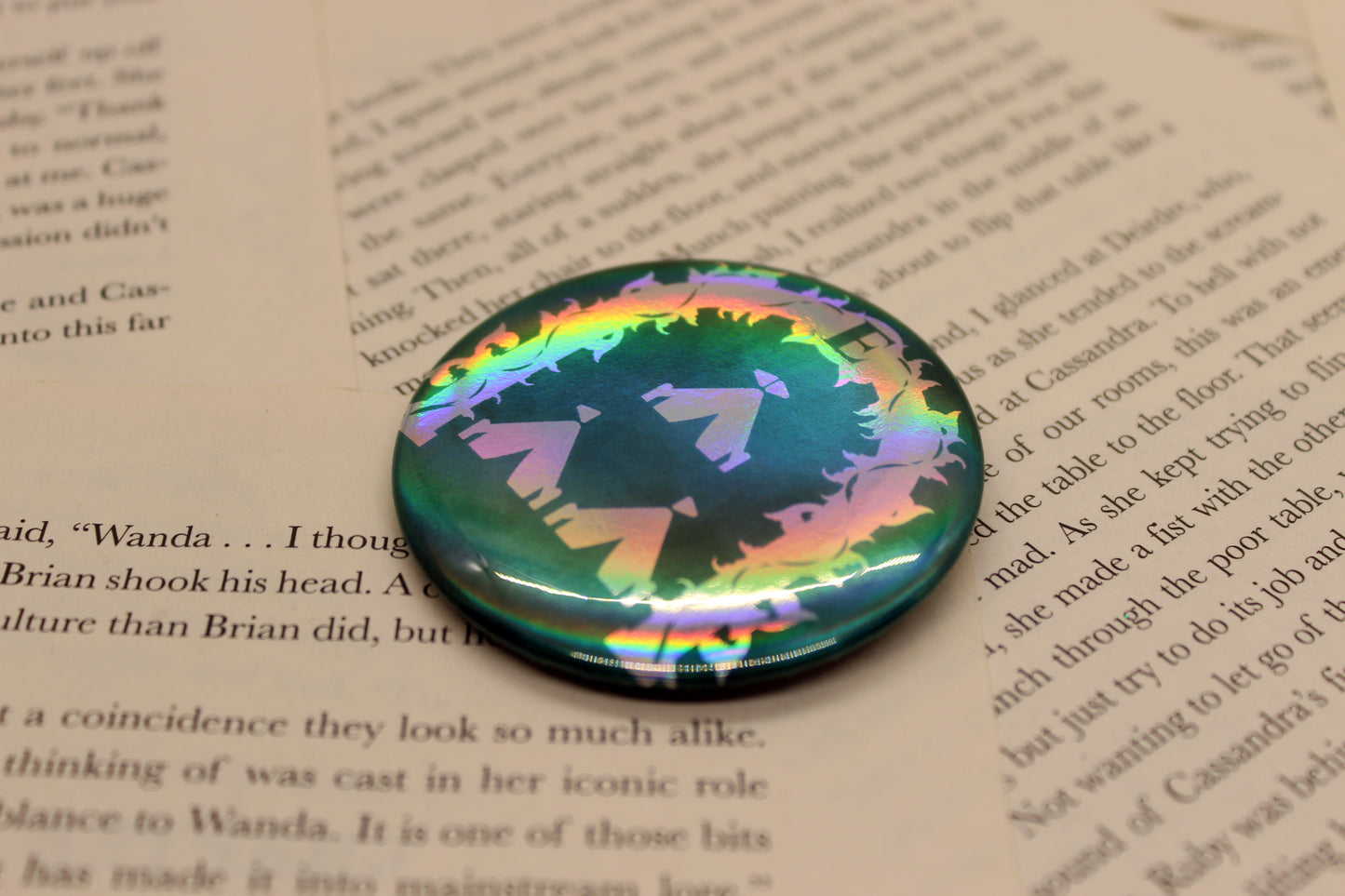Exillium School Button Pin | Keeper of the Lost Cities Inspired Badge | Holographic Bookish Pin (Copy)