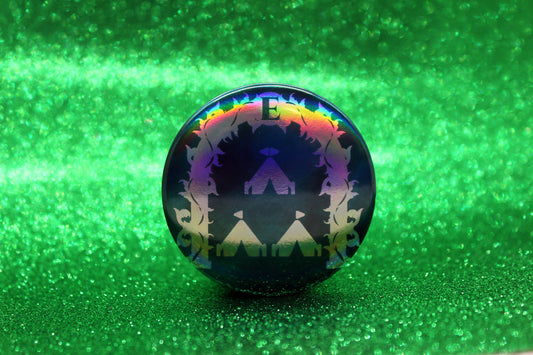 Exillium School Button Pin | Keeper of the Lost Cities Inspired Badge | Holographic Bookish Pin