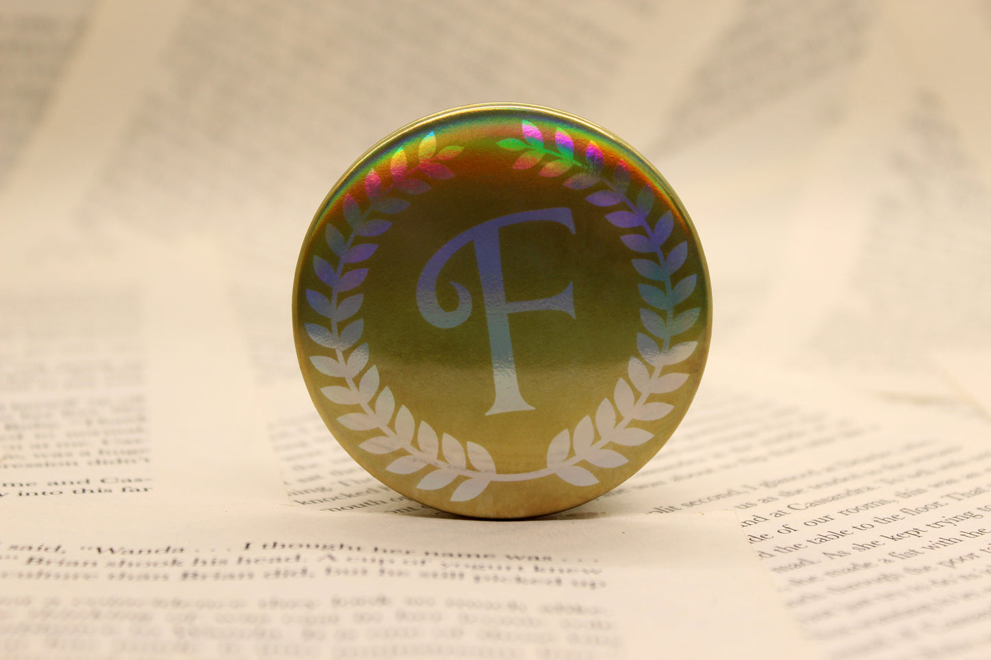 Foxfire Academy Button Pin | Keeper of the Lost Cities Inspired Badge | Holographic Bookish Pin