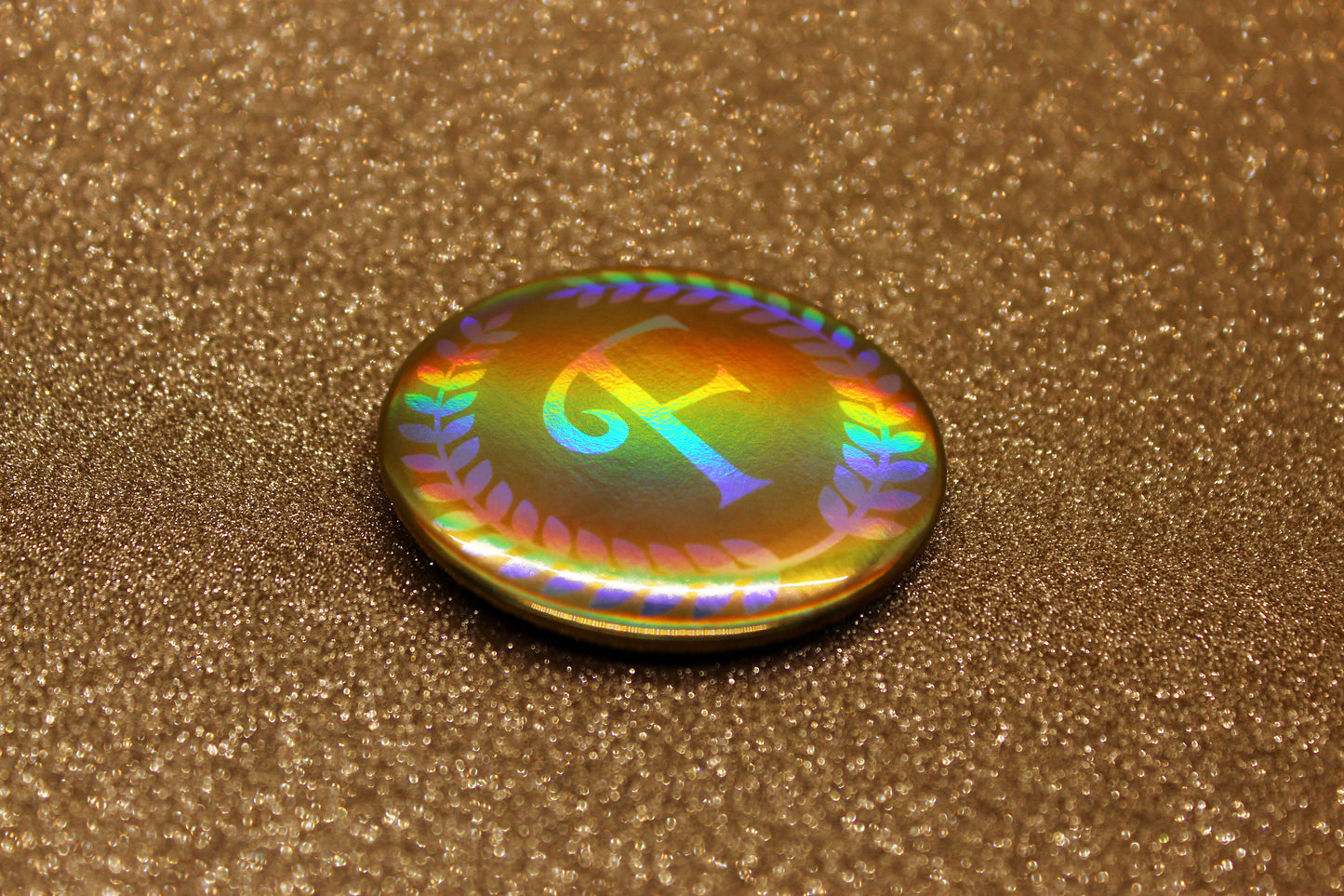 Foxfire Academy Button Pin | Keeper of the Lost Cities Inspired Badge | Holographic Bookish Pin
