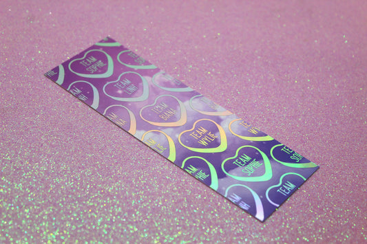 Keeper of the Lost Cities inspired Character Team Hearts Holographic Foil Bookmark | Double-sided bookmark | KOTLC
