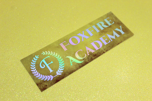 Keeper of the Lost Cities Foxfire Academy inspired Holographic Foil Bookmark | Double-sided bookmark | KOTLC