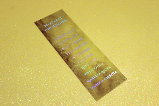 Keeper of the Lost Cities Foxfire Academy inspired Holographic Foil Bookmark | Double-sided bookmark | KOTLC