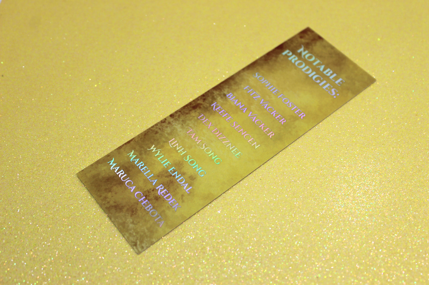 Keeper of the Lost Cities Foxfire Academy inspired Holographic Foil Bookmark | Double-sided bookmark | KOTLC