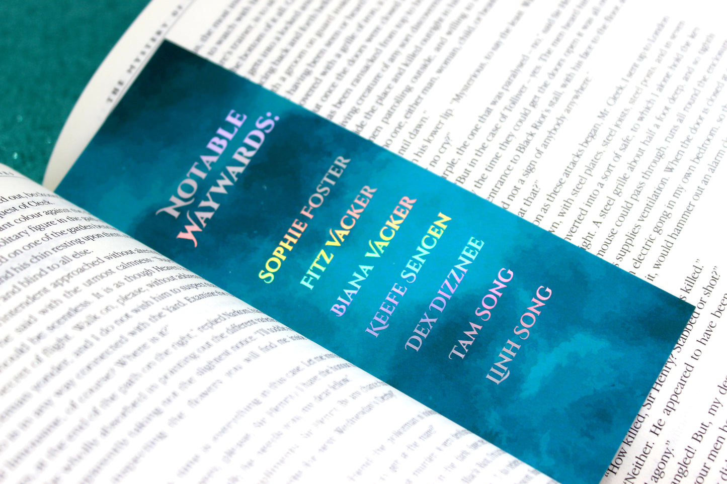 Keeper of the Lost Cities Exillium inspired Holographic Foil Bookmark | Double-sided bookmark | KOTLC