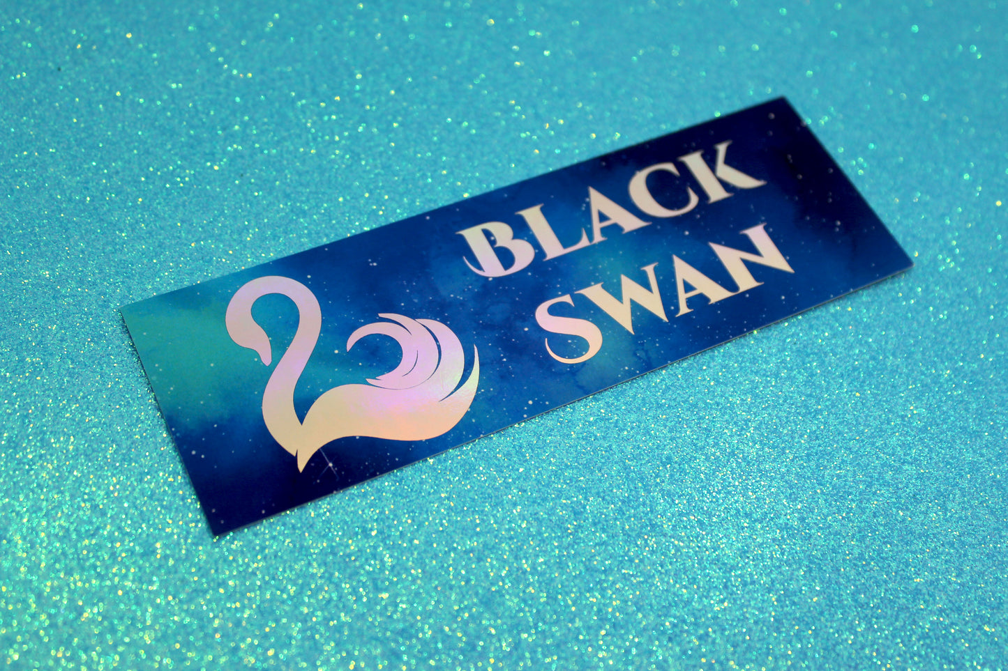 Keeper of the Lost Cities Black Swan inspired Holographic Foil Bookmark | Double-sided bookmark | KOTLC