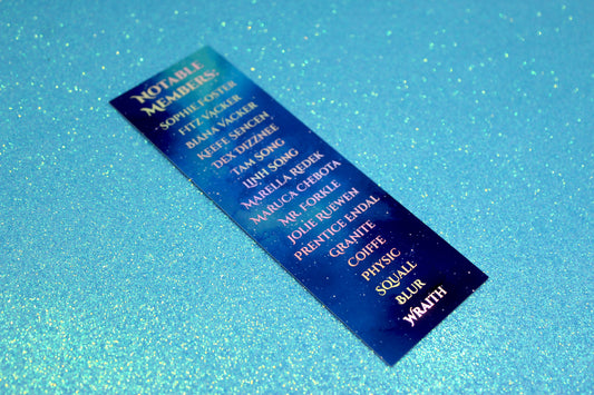 Keeper of the Lost Cities Black Swan inspired Holographic Foil Bookmark | Double-sided bookmark | KOTLC