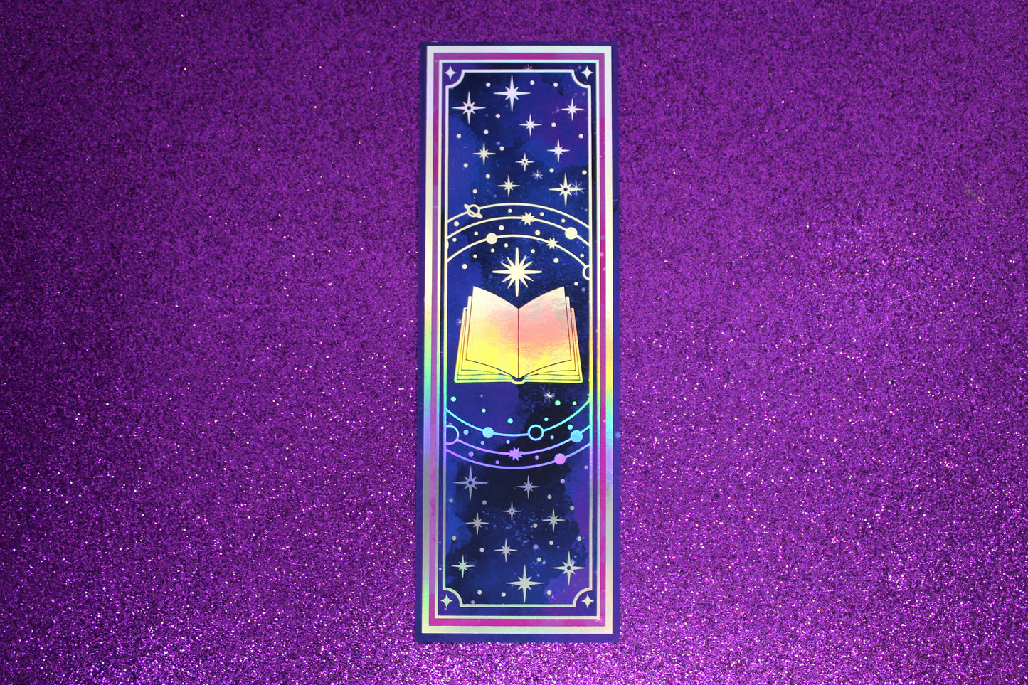 The Shelf Tarot inspired Holographic Foil Bookmark | Double-sided bookmark