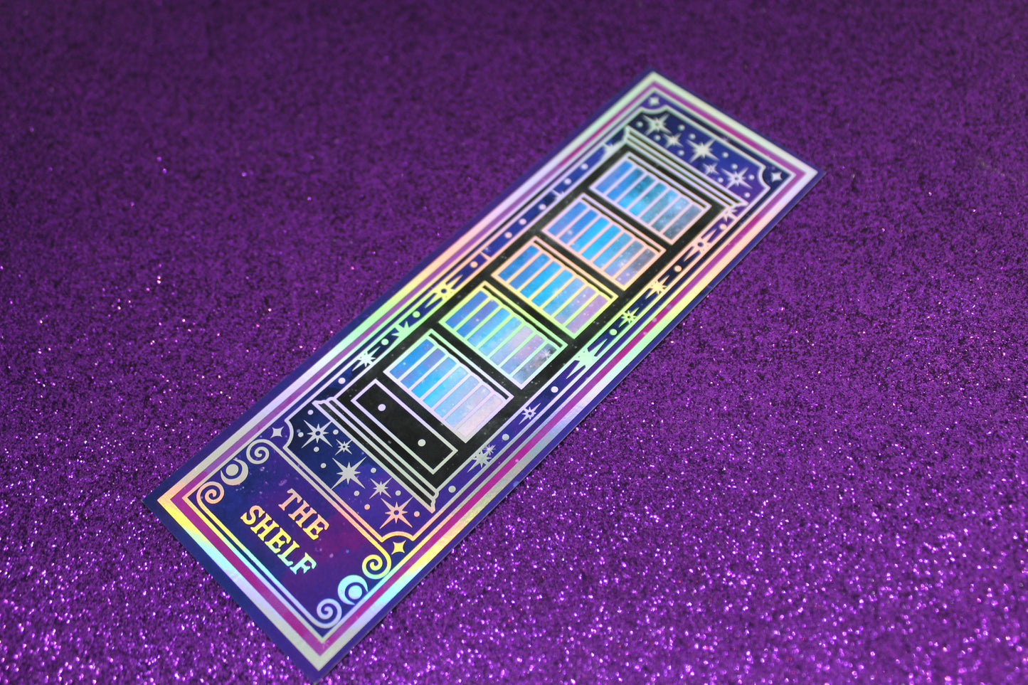 The Shelf Tarot inspired Holographic Foil Bookmark | Double-sided bookmark