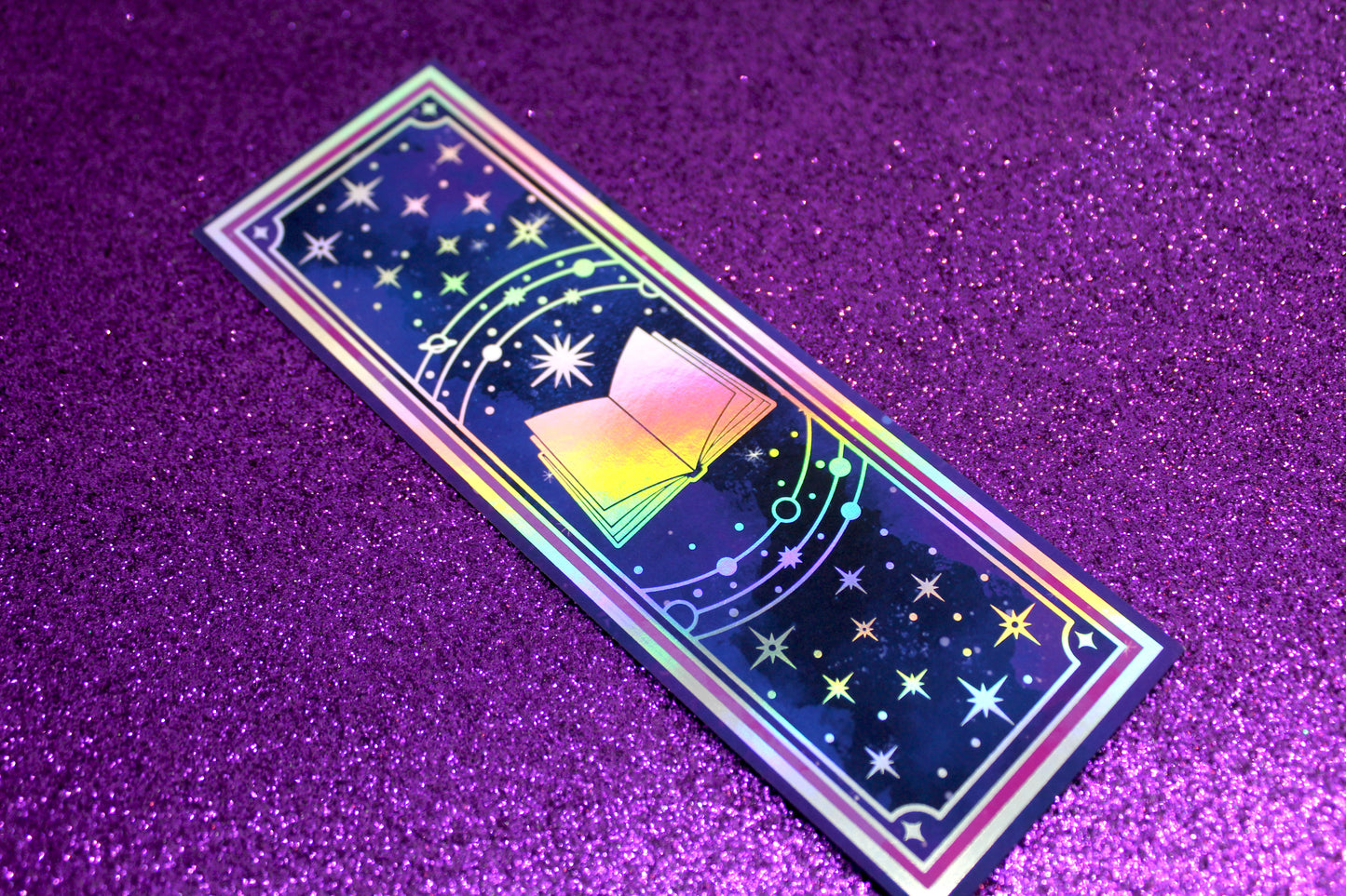 The Shelf Tarot inspired Holographic Foil Bookmark | Double-sided bookmark