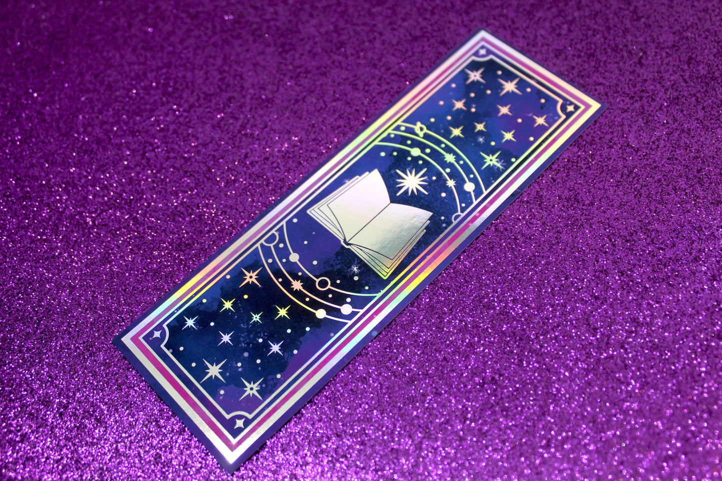 The Shelf Tarot inspired Holographic Foil Bookmark | Double-sided bookmark