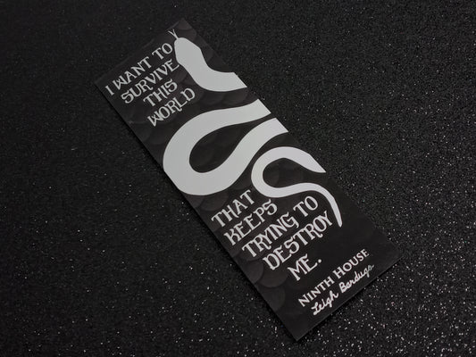 Ninth House inspired bookish foil bookmark