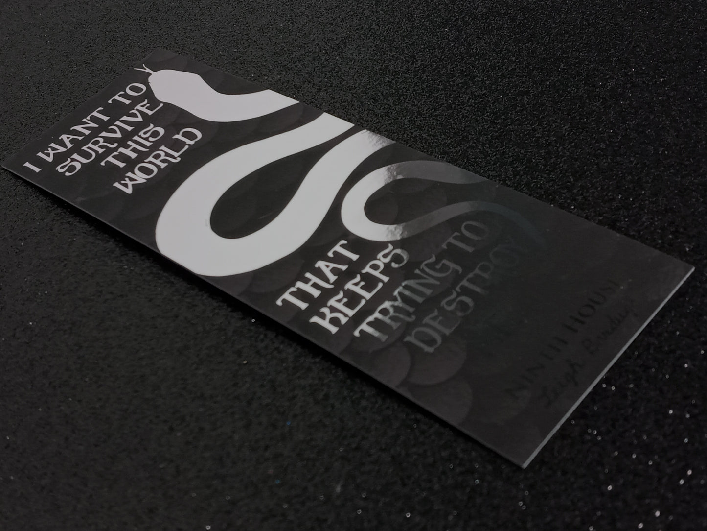 Ninth House inspired bookish foil bookmark