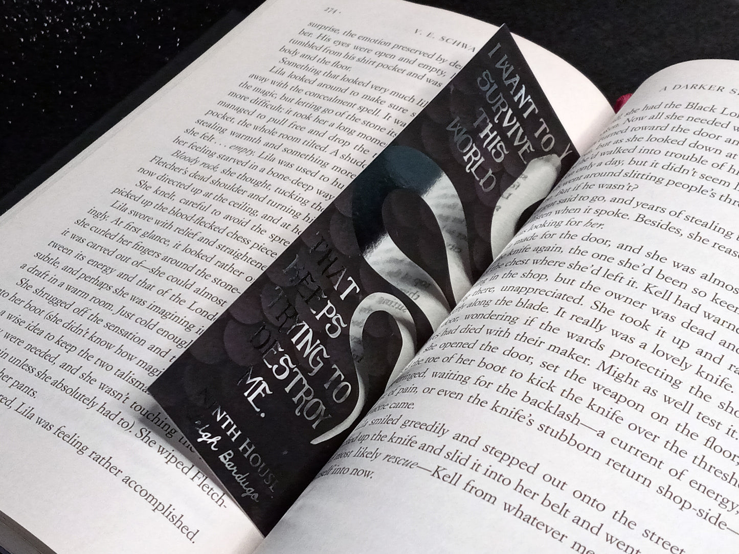 Ninth House inspired bookish foil bookmark